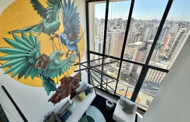 Cobertura Duplex Mobiliada no Bairro Vila Olímpia.